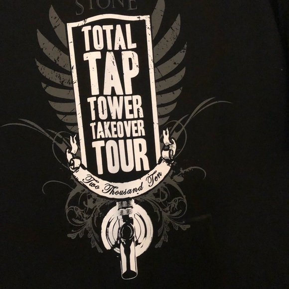 NWOT RARE, Signed Stone Brewing Tap Take-Over Black T-Shirt - Picture 2 of 6